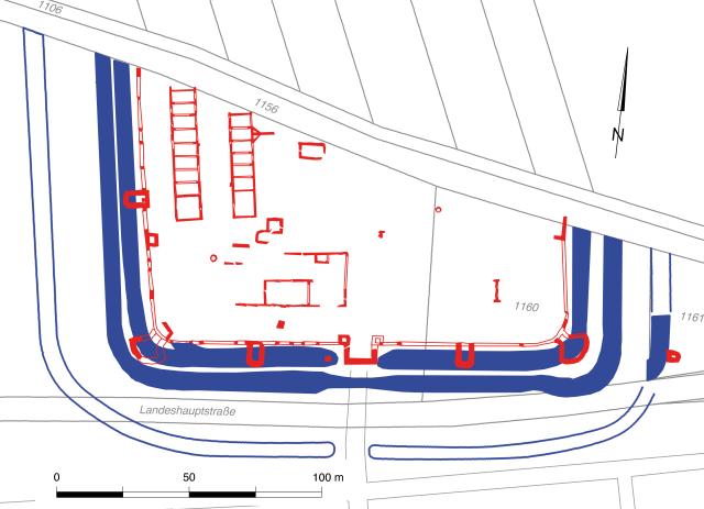 Plan des Kastells von Zwentendorf