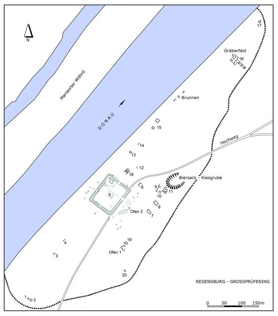 Gesamtplan von Regensburg-Großprüfening