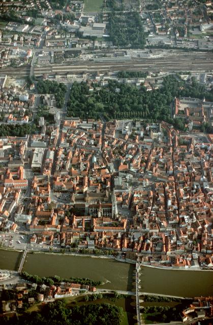 Luftbild von Regensburg aus Norden