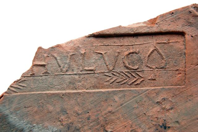 Ziegel mit Stempel