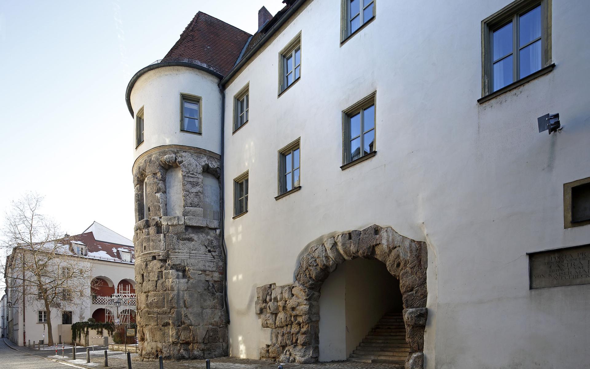 porta praetoria von Regensburg nach ihrer Konservierung