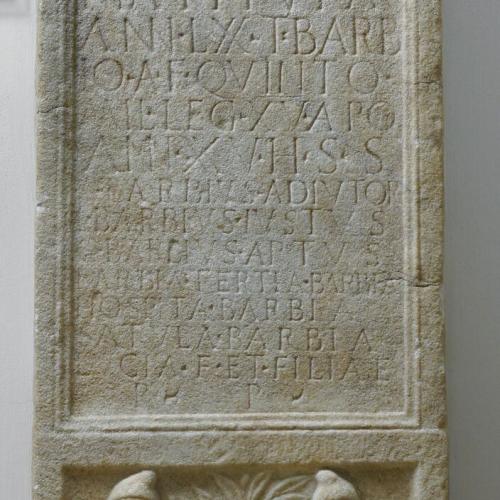 Grabstelle für Aulus Barbius Gratus
