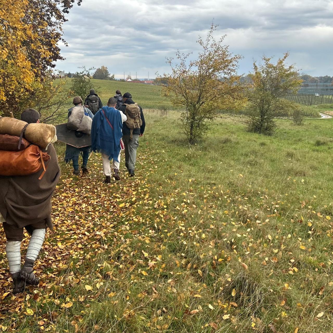 Finnian Garvey auf dem Weg von Eining nach Bad Gögging, dem Ziel seines Weltrekordversuchs.